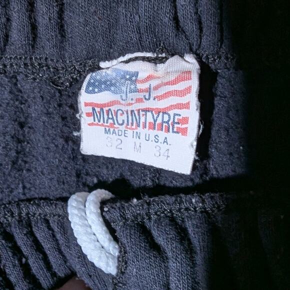 Vtg 1980s JJ MacIntyre Corvette 2 Pc Sweat Suit Crew Neck Joggers Unisex Sz M - Picture 8 of 8